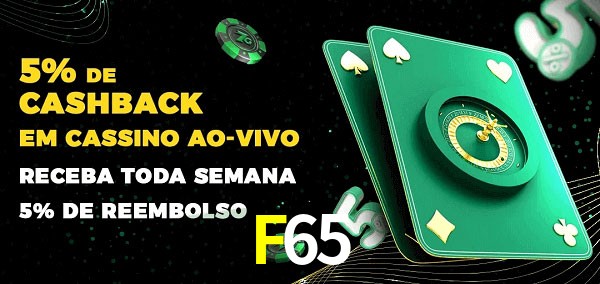 Promoções do cassino ao Vivo F65